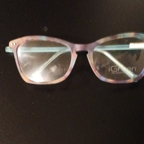 Women's Glasses - Pastel Purple and Aqua - Picture 1 of 3